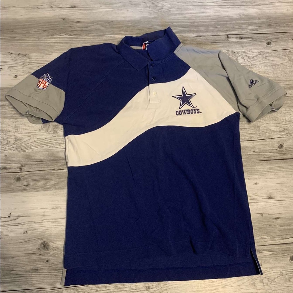 Mens size large vintage Dallas cowboys polo